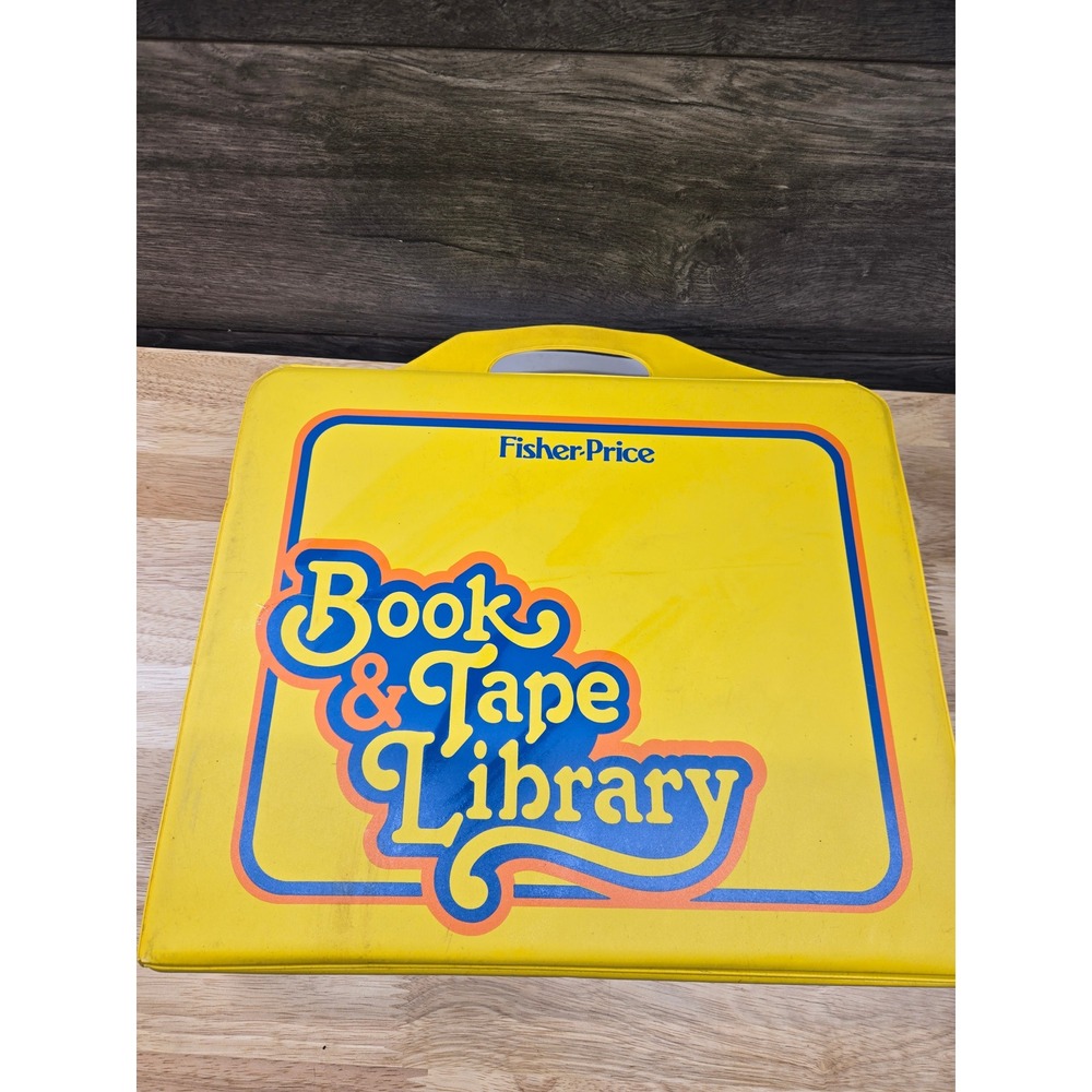 Vintage Fisher Price Book & Tape Library Sesame Street Muppets Disney Lot Case